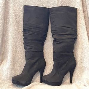 SHOE DAZZLE IZABEL KNEE HIGH HEEL BOOTS SIZE 10